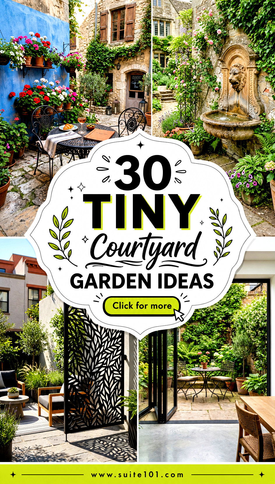 30 Tiny Courtyard Garden Ideas to Create a Green Retreat - 30 Tiny Courtyard Garden Ideas to Create a Green Retreat