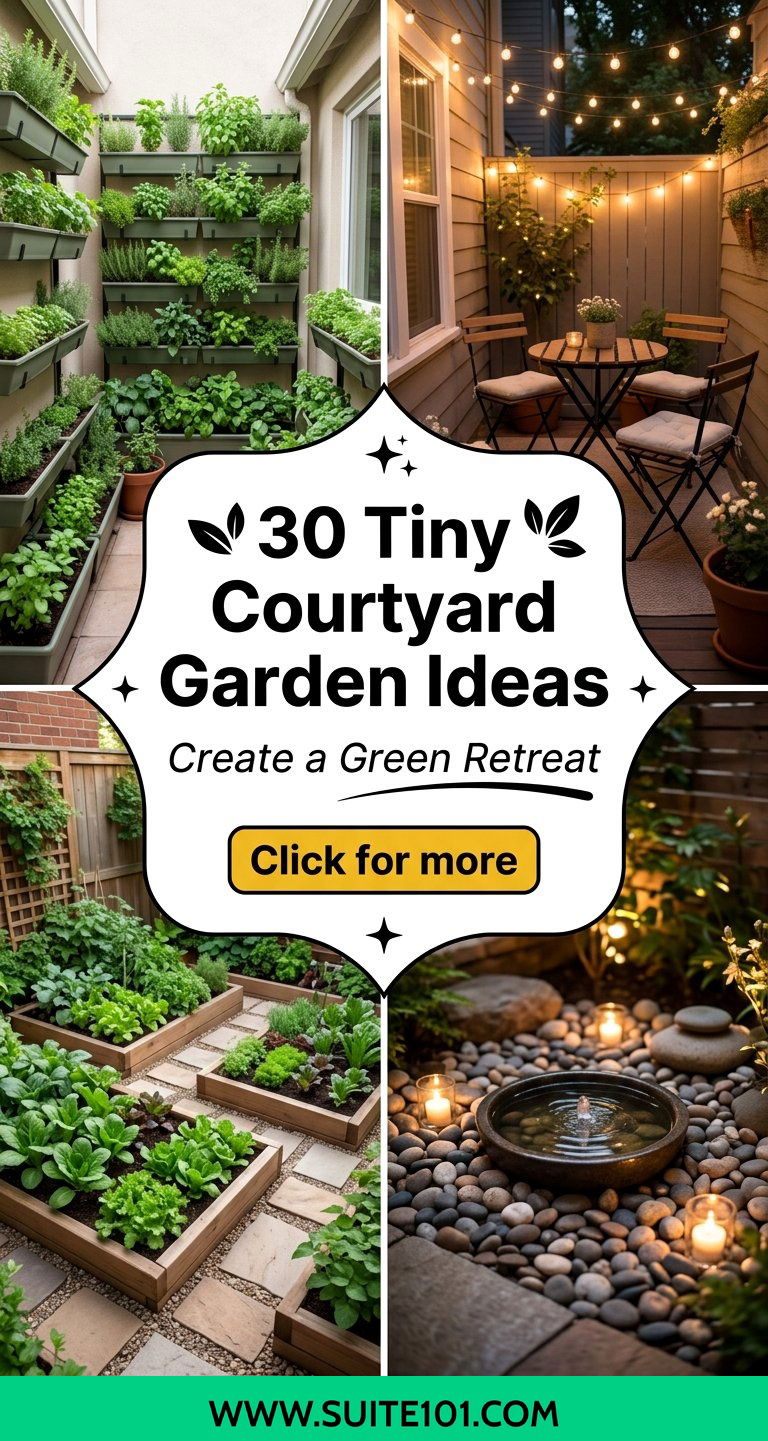 30 Tiny Courtyard Garden Ideas to Create a Green Retreat - 30 Tiny Courtyard Garden Ideas to Create a Green Retreat