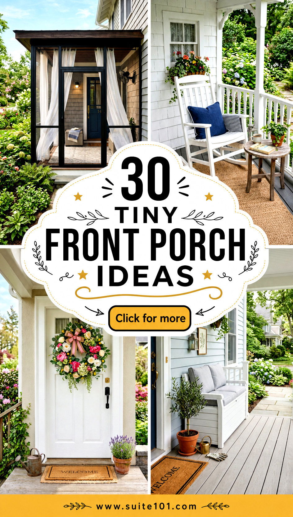 30 Tiny Front Porch Ideas to Boost Curb Appeal Fast Today - 30 Tiny Front Porch Ideas to Boost Curb Appeal Fast Today