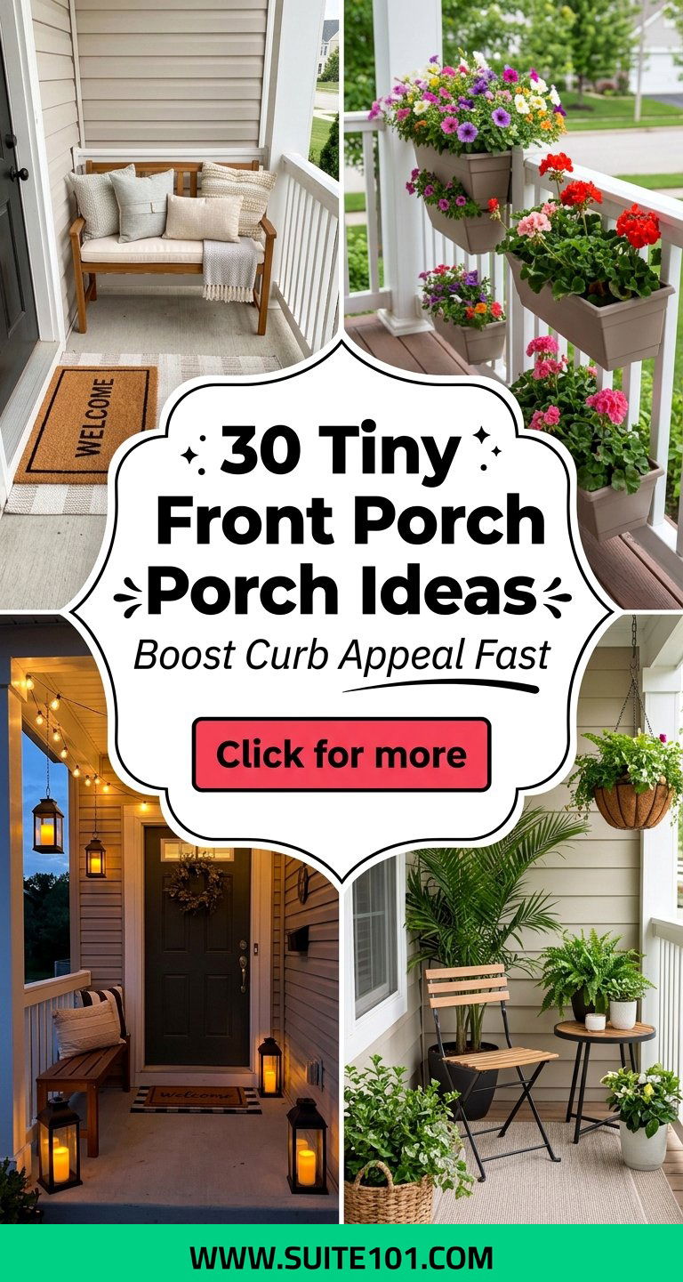 30 Tiny Front Porch Ideas to Boost Curb Appeal Fast Today - 30 Tiny Front Porch Ideas to Boost Curb Appeal Fast Today