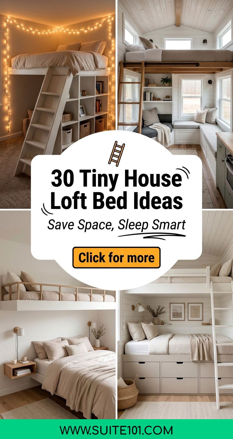 30 Tiny House Loft Bed Ideas to Save Space and Sleep Smart - 30 Tiny House Loft Bed Ideas to Save Space and Sleep Smart