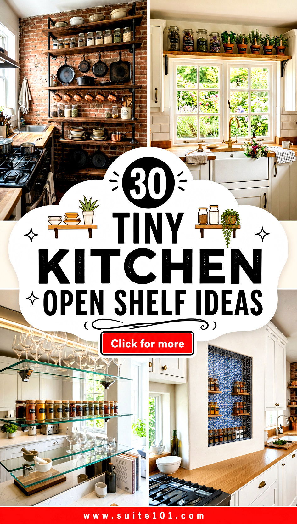 30 Tiny Kitchen Open Shelf Ideas for Storage That Looks Chic - 30 Tiny Kitchen Open Shelf Ideas for Storage That Looks Chic