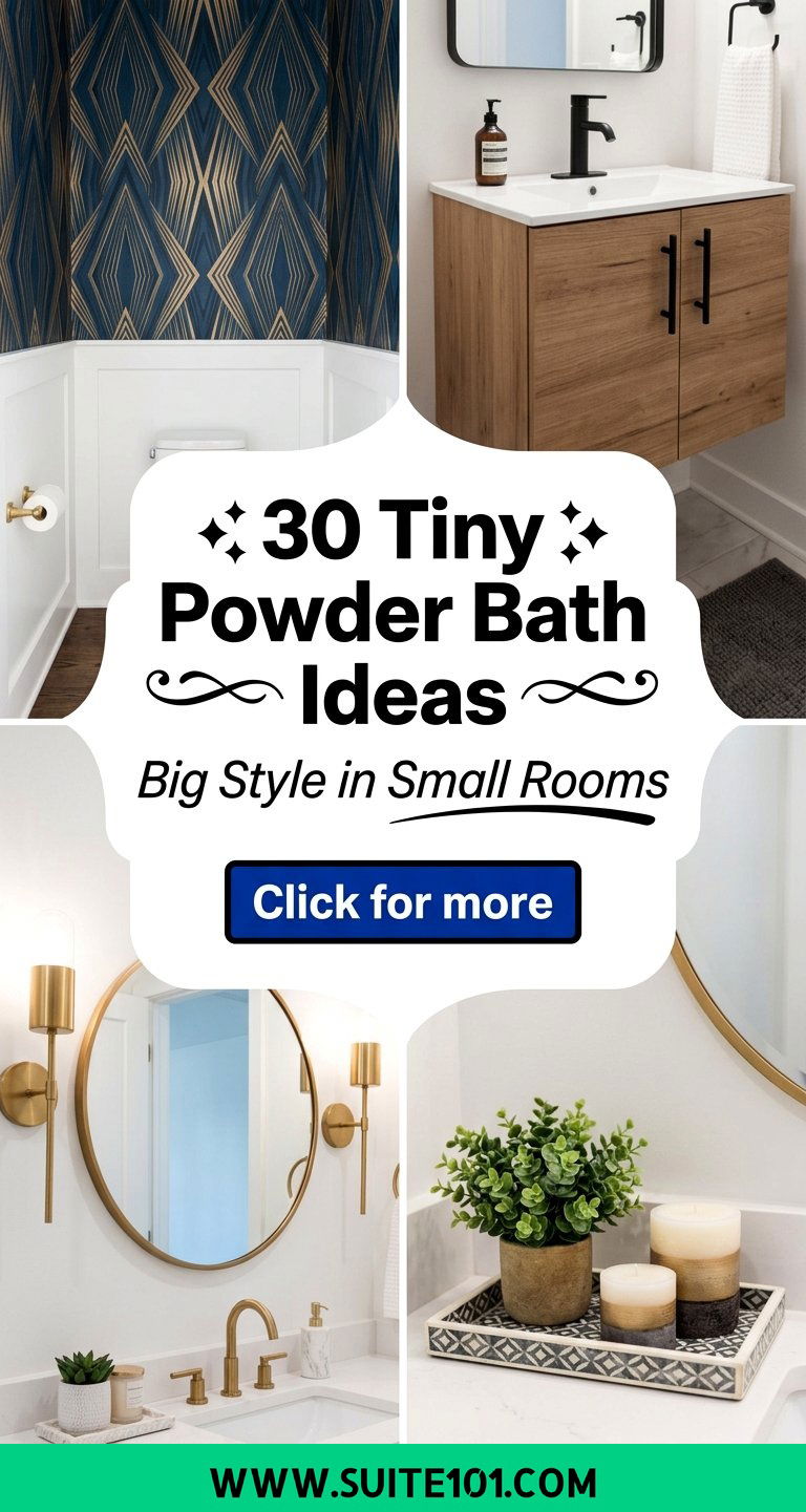 30 Tiny Powder Bath Ideas for Big Style in Small Rooms Fast - 30 Tiny Powder Bath Ideas for Big Style in Small Rooms Fast