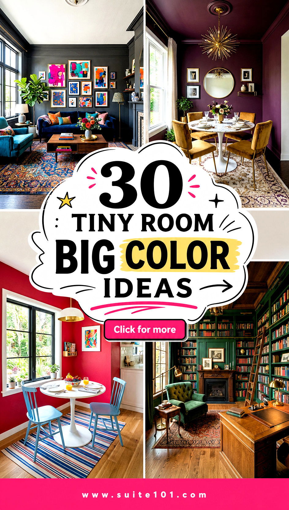 30 Tiny Room Big Color Ideas to Make Small Spaces Pop Now - 30 Tiny Room Big Color Ideas to Make Small Spaces Pop Now