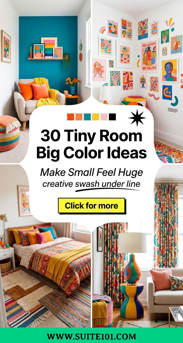 30 Tiny Room Big Color Ideas to Make Small Spaces Pop Now - 30 Tiny Room Big Color Ideas to Make Small Spaces Pop Now
