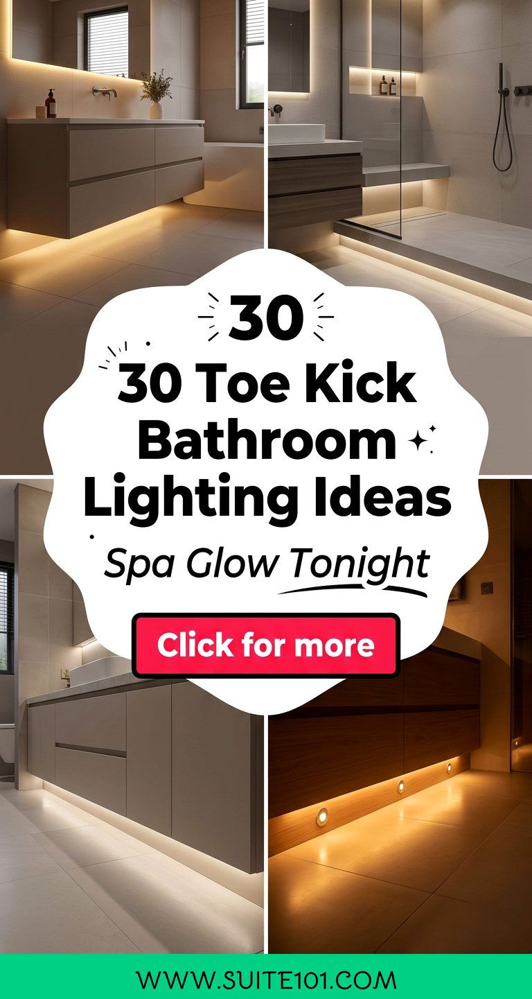 30 Toe Kick Bathroom Lighting Ideas for a Sleek Spa Glow - 30 Toe Kick Bathroom Lighting Ideas for a Sleek, Spa Glow