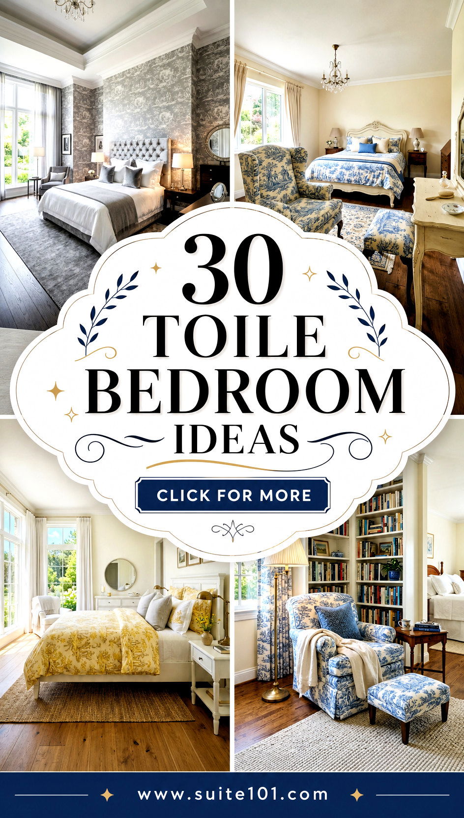 30 Toile Bedroom Ideas for Elegant Vintage-Style Comfort - 30 Toile Bedroom Ideas for Elegant Vintage-Style Comfort