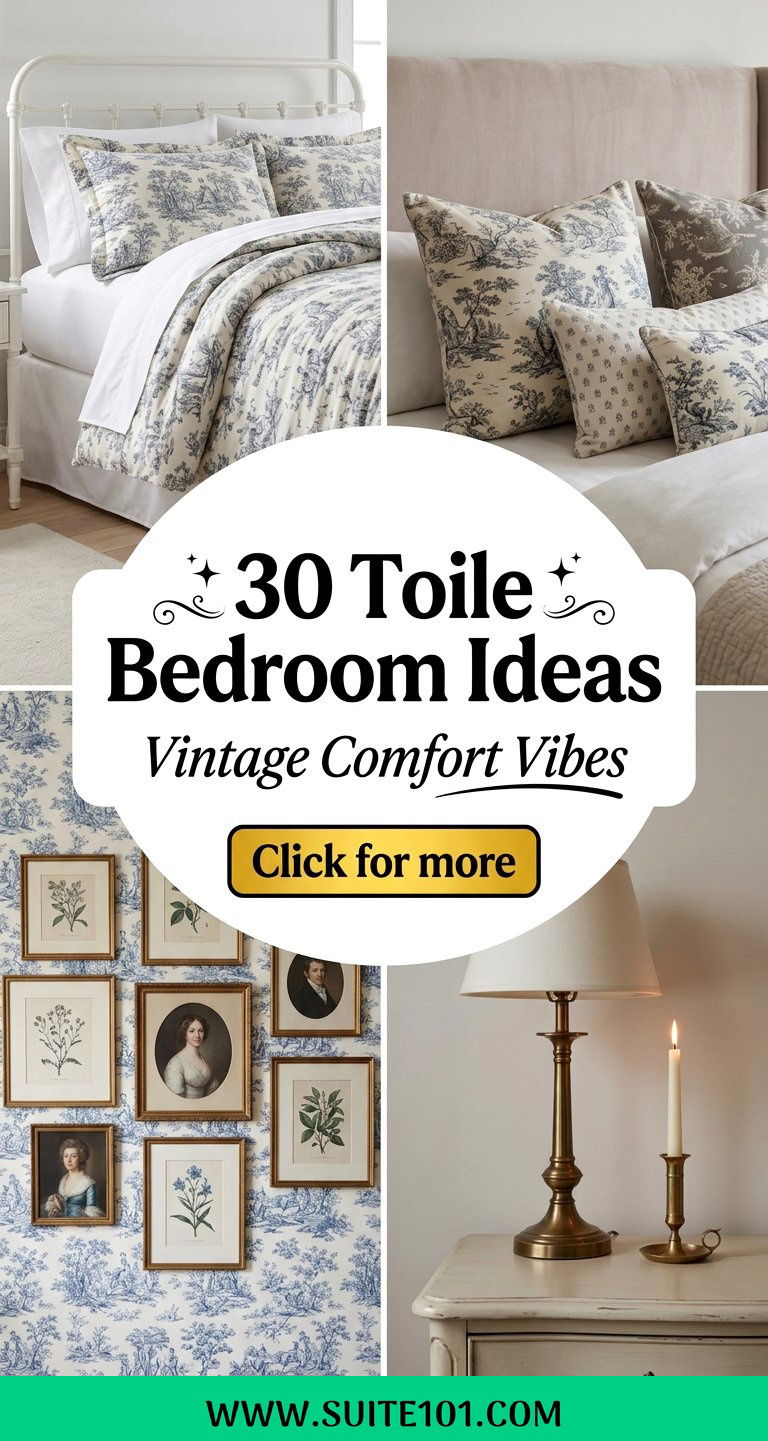 30 Toile Bedroom Ideas for Elegant Vintage-Style Comfort - 30 Toile Bedroom Ideas for Elegant Vintage-Style Comfort