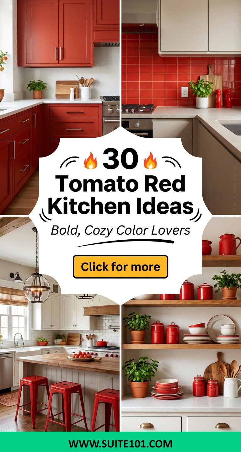 30 Tomato Red Kitchen Ideas for Bold Cozy Color Lovers - 30 Tomato Red Kitchen Ideas for Bold, Cozy Color Lovers