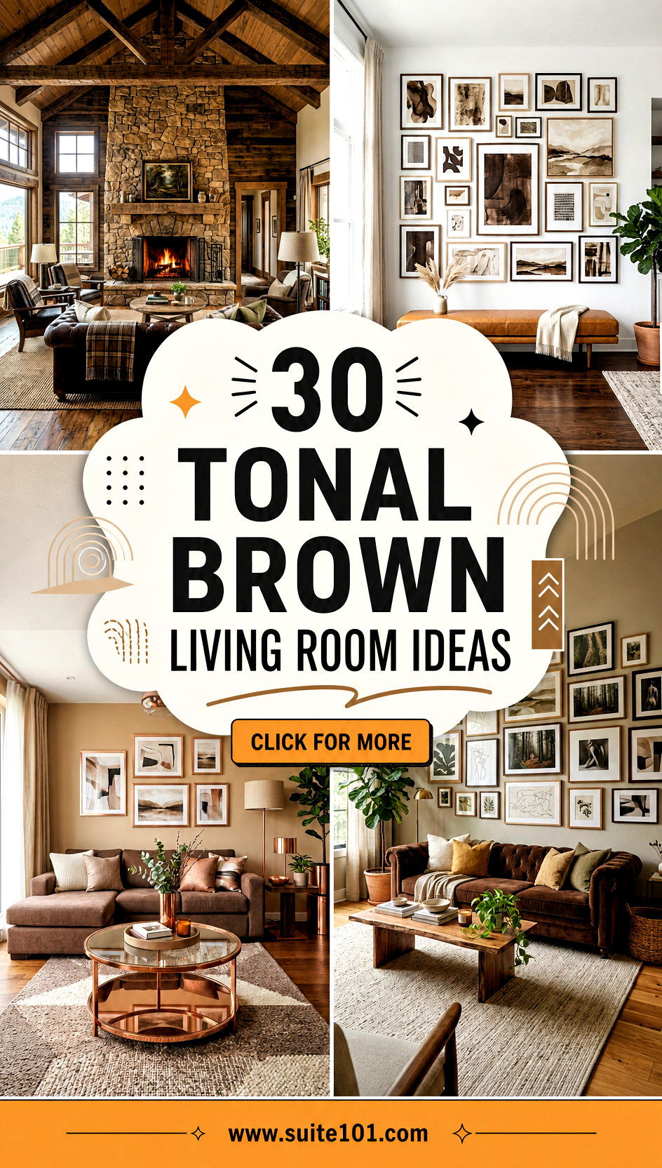 30 Tonal Brown Living Room Ideas for Rich Depth and Easy Style - 30 Tonal Brown Living Room Ideas for Rich Depth and Easy Style