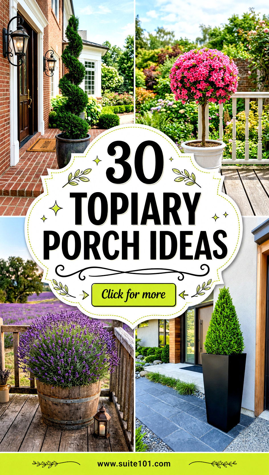 30 Topiary Porch Ideas for a Fresh Welcoming Outdoor Entry - 30 Topiary Porch Ideas for a Fresh, Welcoming Outdoor Entry