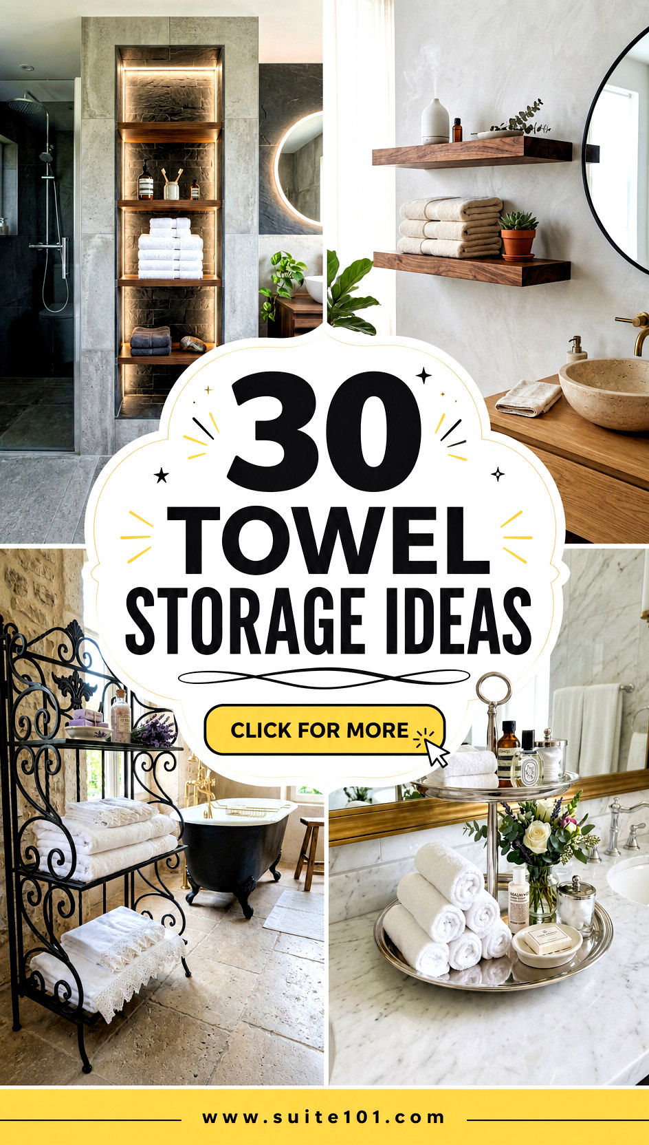 30 Towel Storage Ideas That Maximize Space in Your Bathroom - 30 Towel Storage Ideas That Maximize Space in Your Bathroom