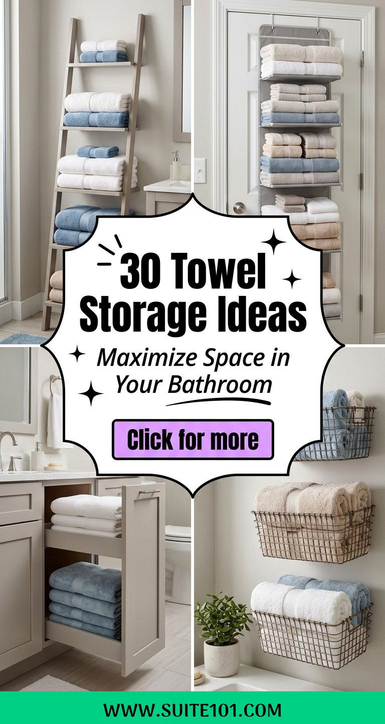 30 Towel Storage Ideas That Maximize Space in Your Bathroom - 30 Towel Storage Ideas That Maximize Space in Your Bathroom