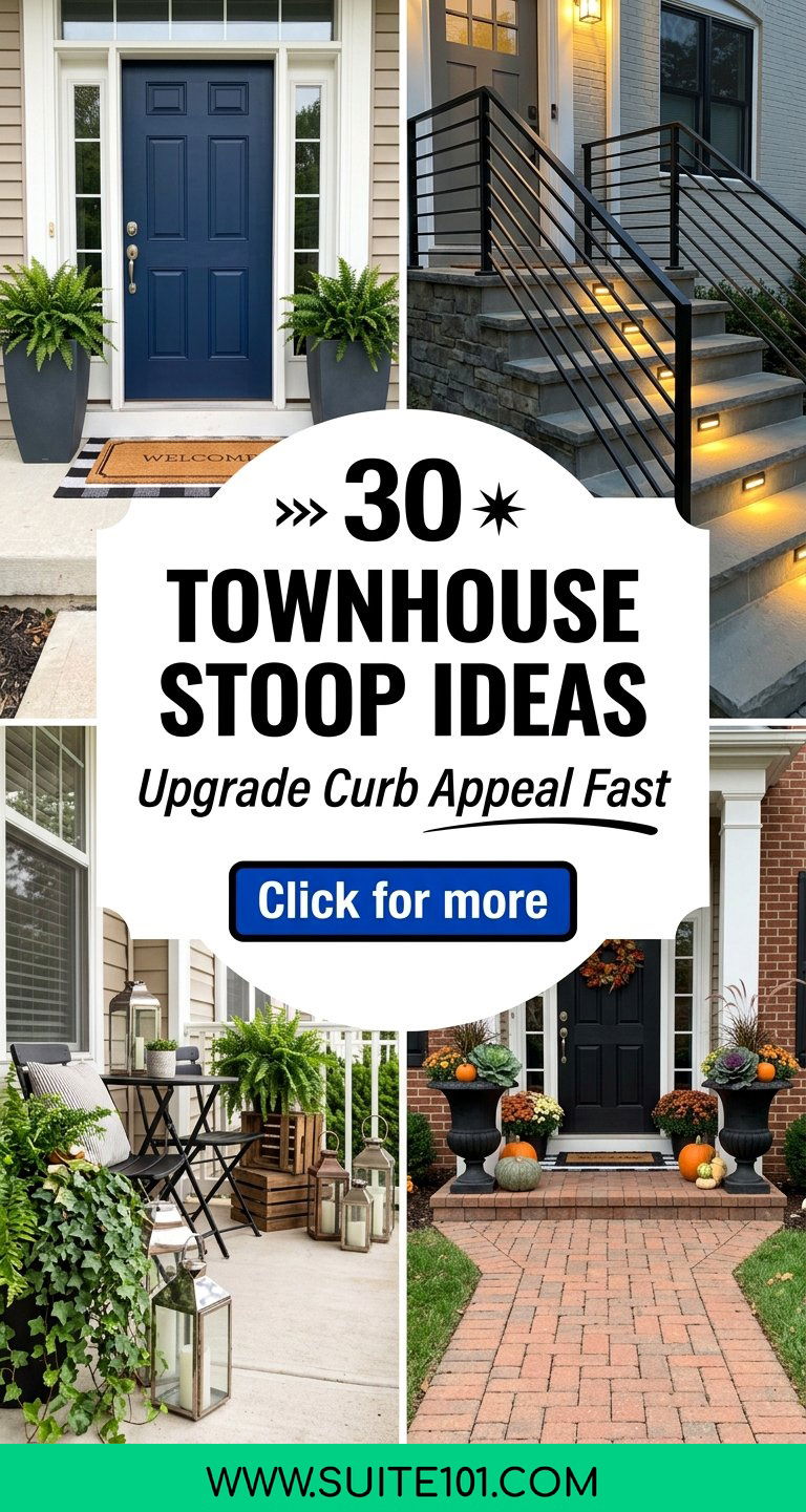 30 Townhouse Stoop Ideas to Upgrade Curb Appeal Fast This Weekend - 30 Townhouse Stoop Ideas to Upgrade Curb Appeal Fast This Weekend