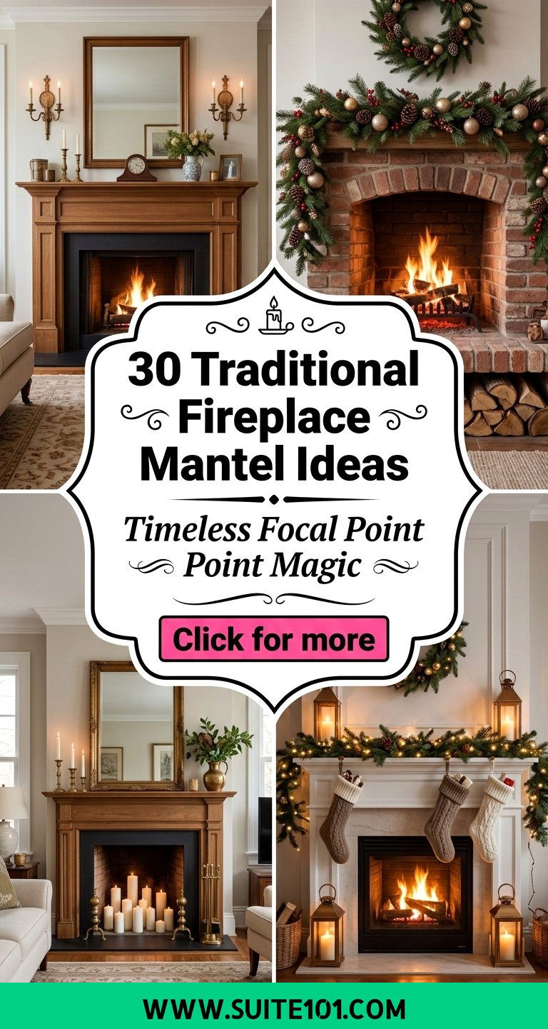 30 Traditional Fireplace Mantel Ideas for a Timeless Focal Point - 30 Traditional Fireplace Mantel Ideas for a Timeless Focal Point