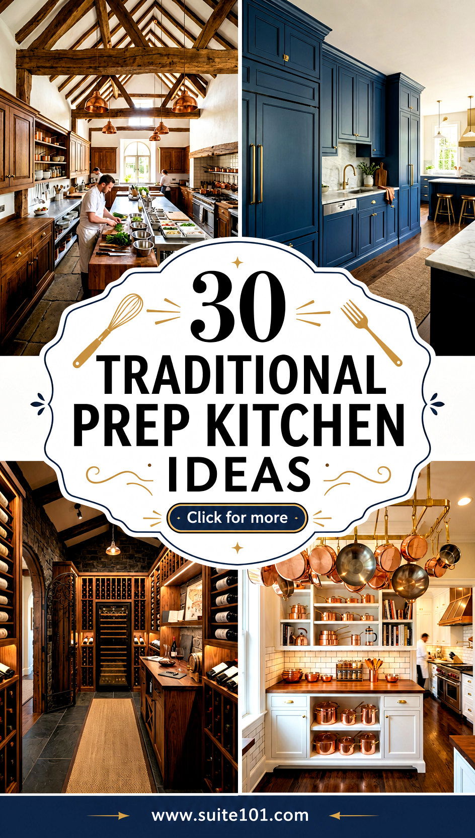 30 Traditional Prep Kitchen Ideas for a Built-In Feel Today - 30 Traditional Prep Kitchen Ideas for a Built-In Feel Today