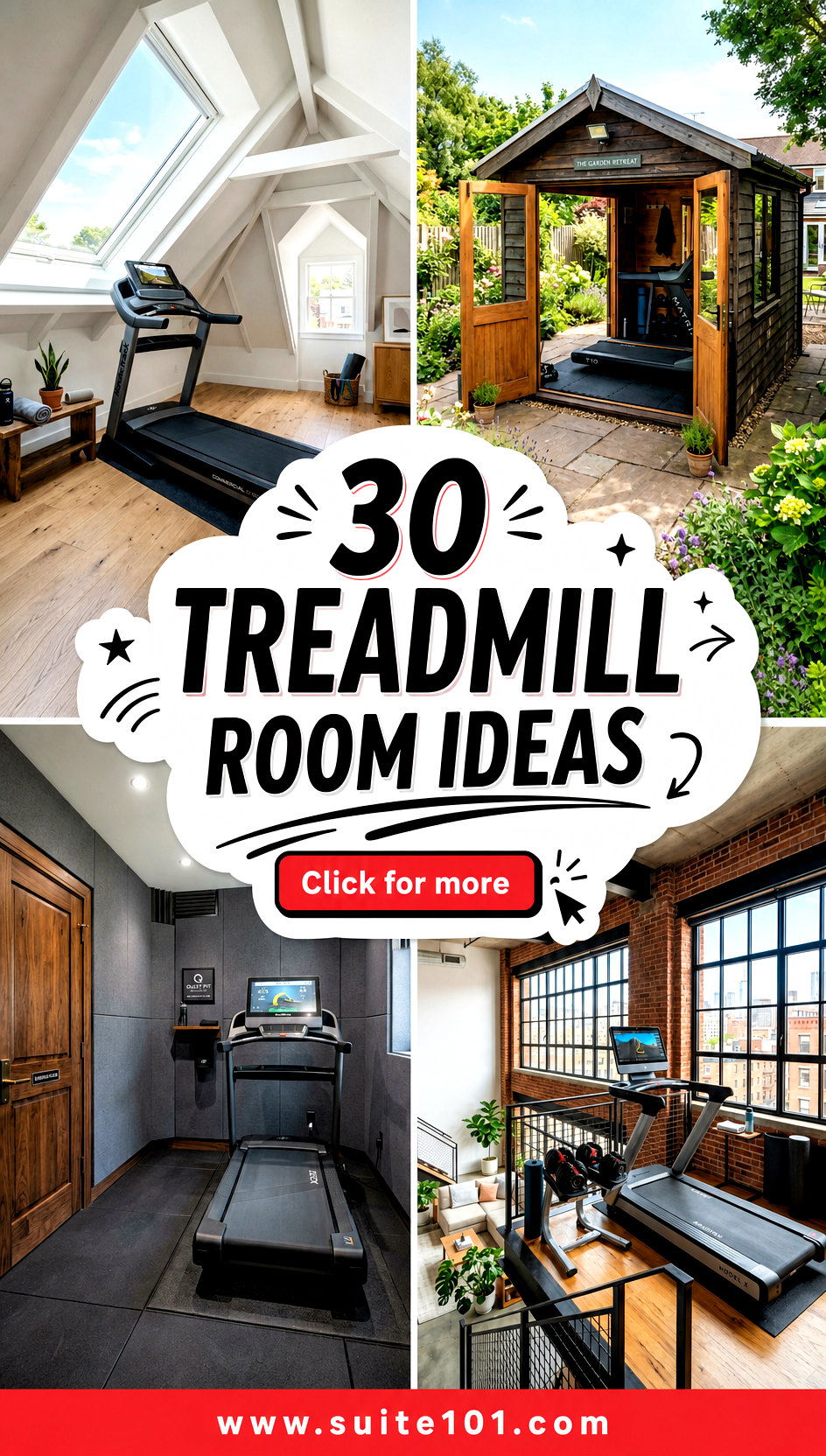 30 Treadmill Room Ideas to Create a Workout Space Youll Love - 30 Treadmill Room Ideas to Create a Workout Space You'll Love