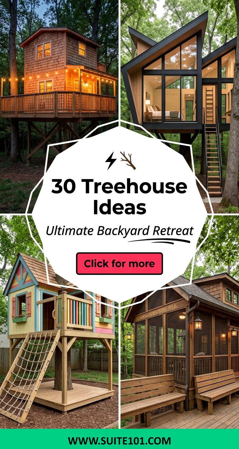 30 Treehouse Ideas for Building the Ultimate Backyard Retreat - 30 Treehouse Ideas for Building the Ultimate Backyard Retreat