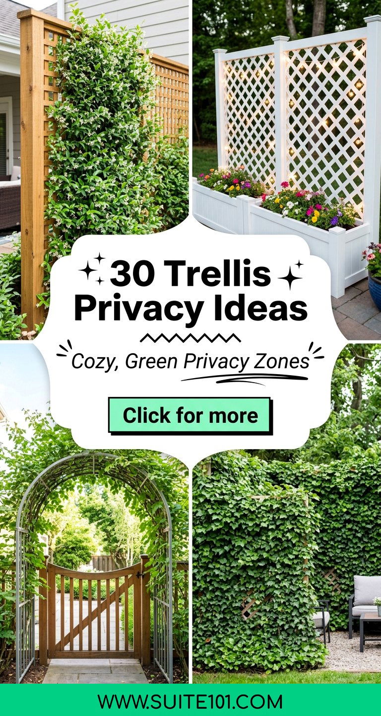 30 Trellis Privacy Ideas to Create Cozy Green Privacy Zones - 30 Trellis Privacy Ideas to Create Cozy, Green Privacy Zones