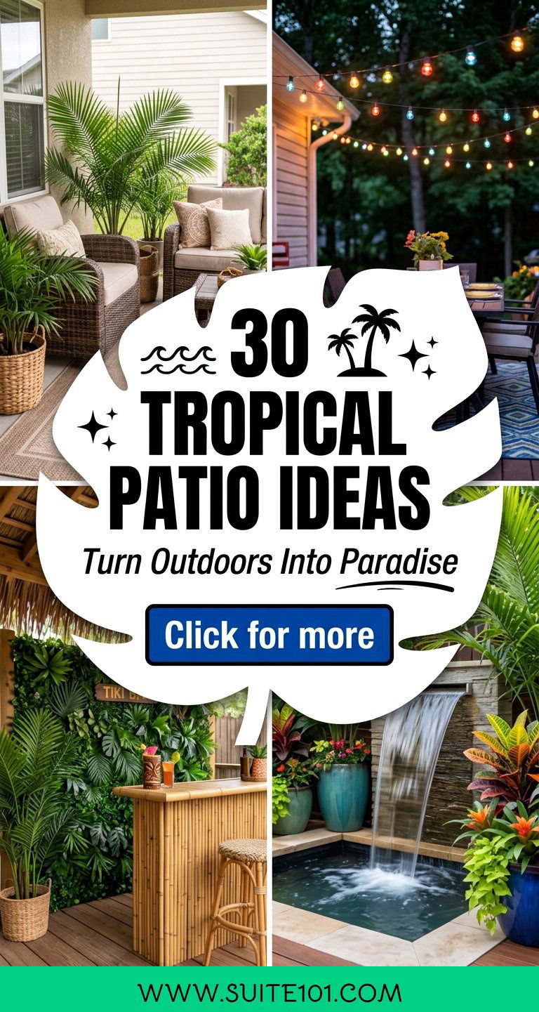 30 Tropical Patio Ideas to Turn Your Outdoor Space Into Paradise - 30 Tropical Patio Ideas to Turn Your Outdoor Space Into Paradise