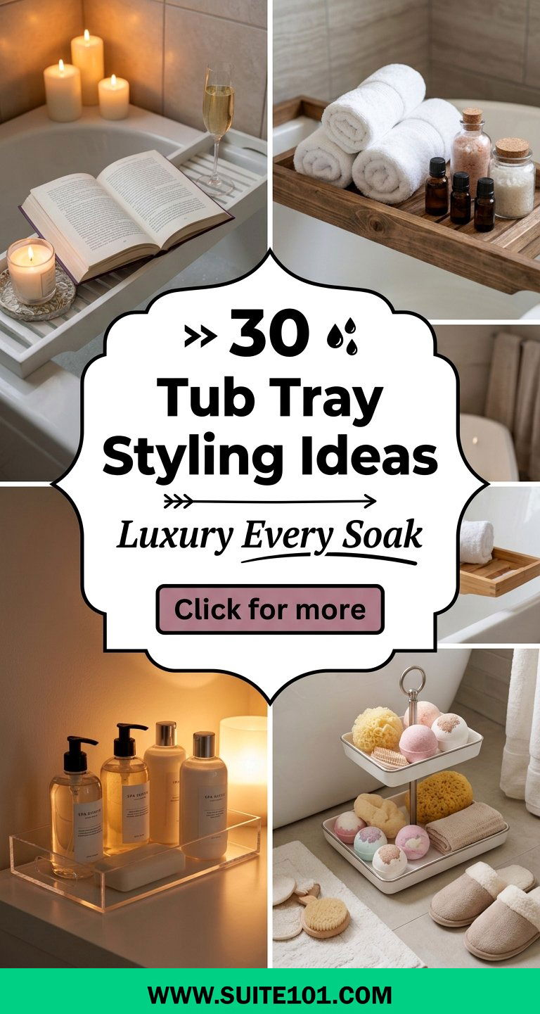 30 Tub Tray Styling Ideas to Elevate Every Soak with Luxury - 30 Tub Tray Styling Ideas to Elevate Every Soak with Luxury