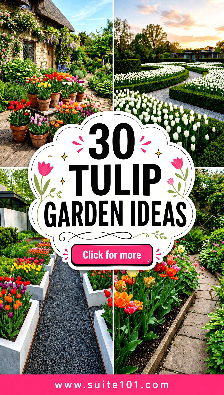 30 Tulip Garden Ideas for a Blooming Spring Showstopper - 30 Tulip Garden Ideas for a Blooming Spring Showstopper