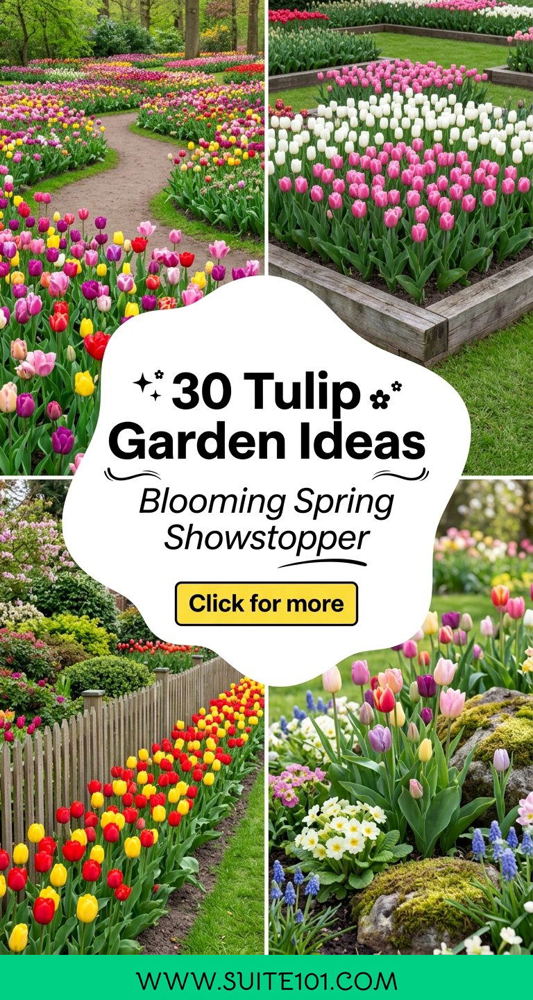 30 Tulip Garden Ideas for a Blooming Spring Showstopper - 30 Tulip Garden Ideas for a Blooming Spring Showstopper