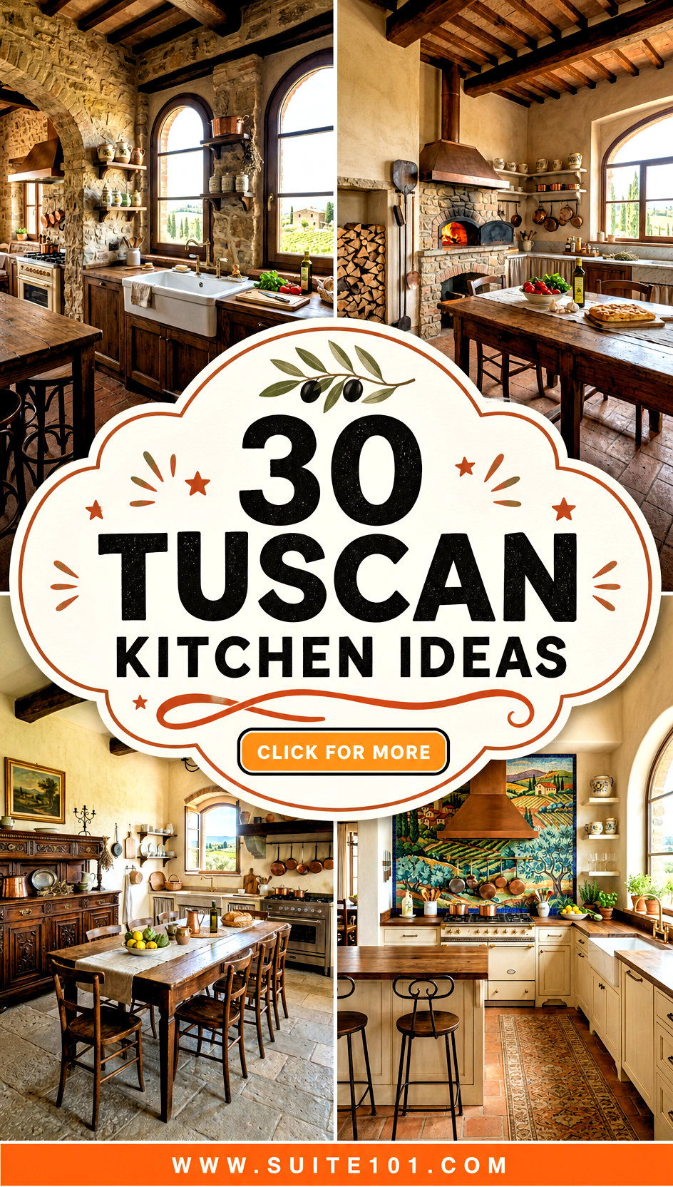 30 Tuscan Kitchen Ideas for Warm Rustic Style and Charm - 30 Tuscan Kitchen Ideas for Warm Rustic Style and Charm