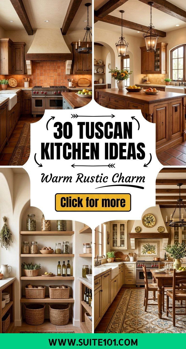 30 Tuscan Kitchen Ideas for Warm Rustic Style and Charm - 30 Tuscan Kitchen Ideas for Warm Rustic Style and Charm