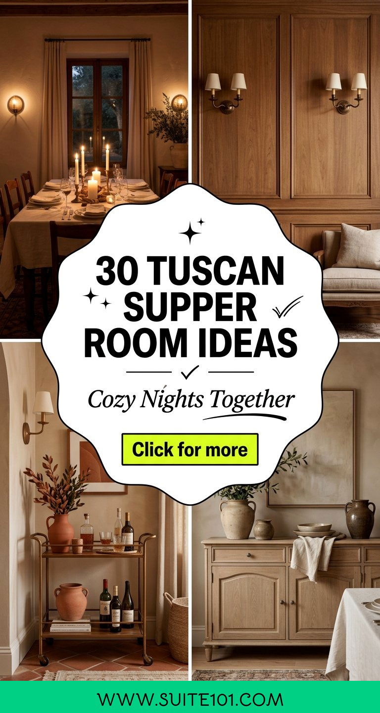 30 Tuscan Supper Room Ideas for Cozy Nights at Home Together - 30 Tuscan Supper Room Ideas for Cozy Nights at Home Together