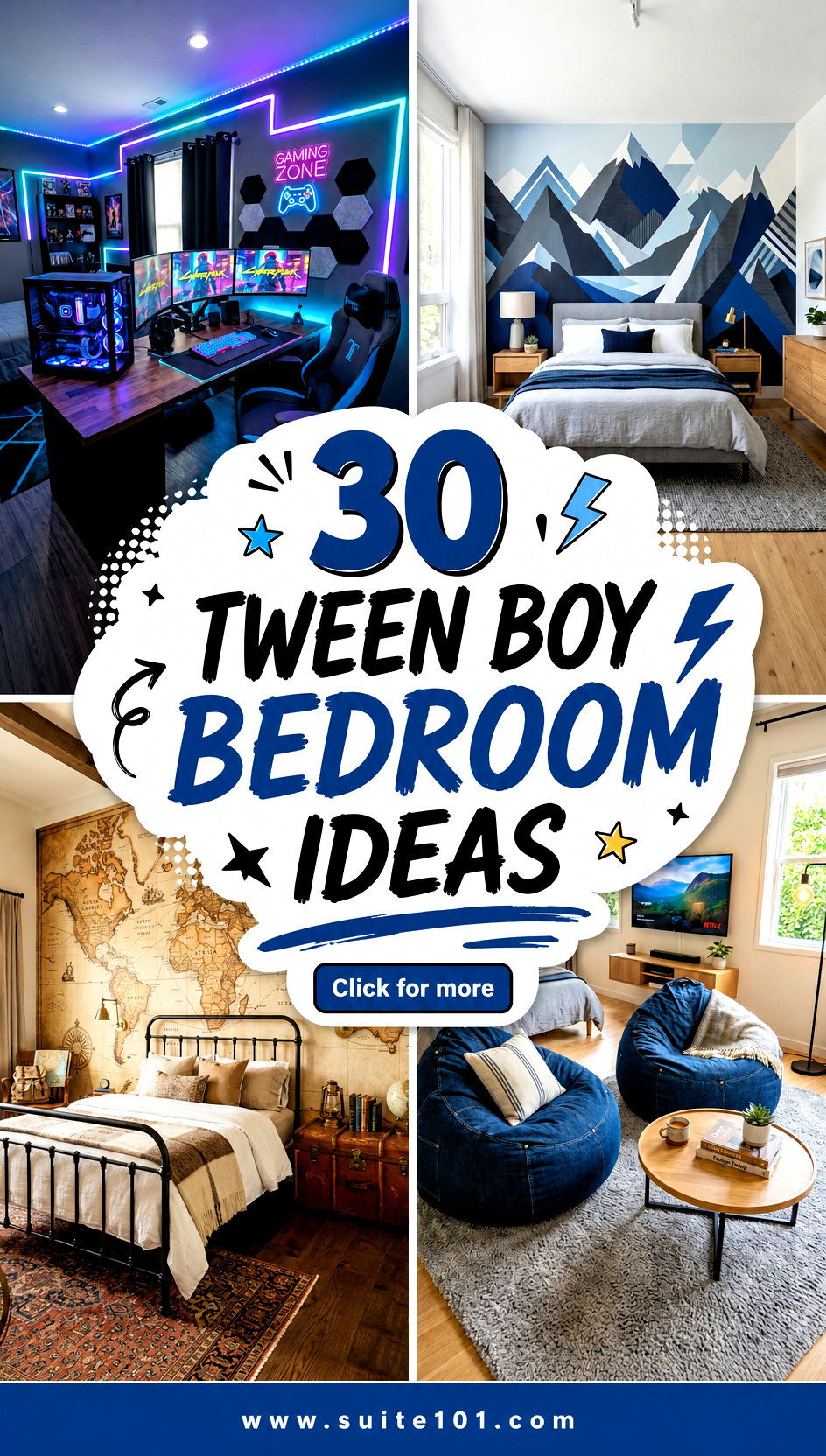 30 Tween Boy Bedroom Ideas for a Cool Space That Hell Love - 30 Tween Boy Bedroom Ideas for a Cool Space That He'll Love
