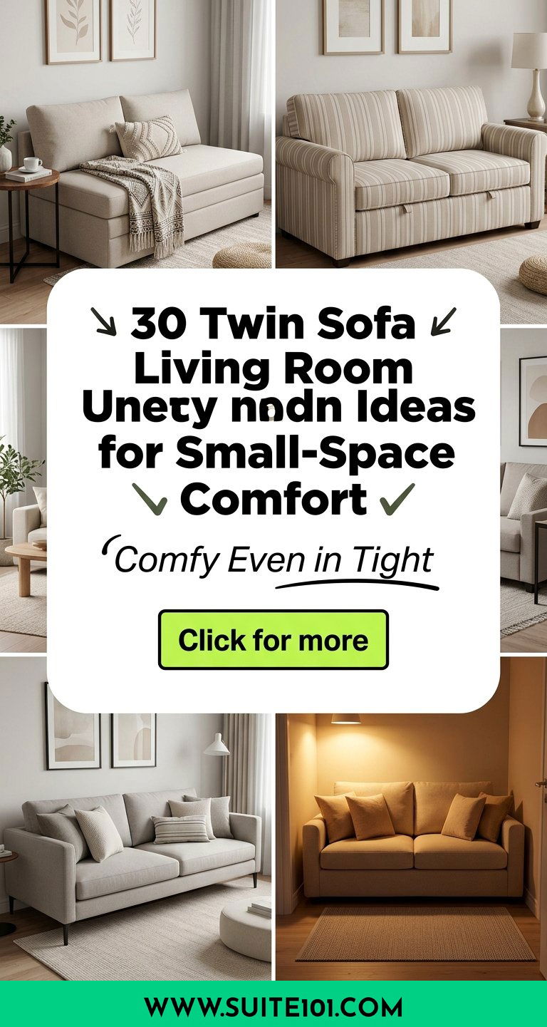 30 Twin Sofa Living Room Ideas for Small-Space Comfort - 30 Twin Sofa Living Room Ideas for Small-Space Comfort