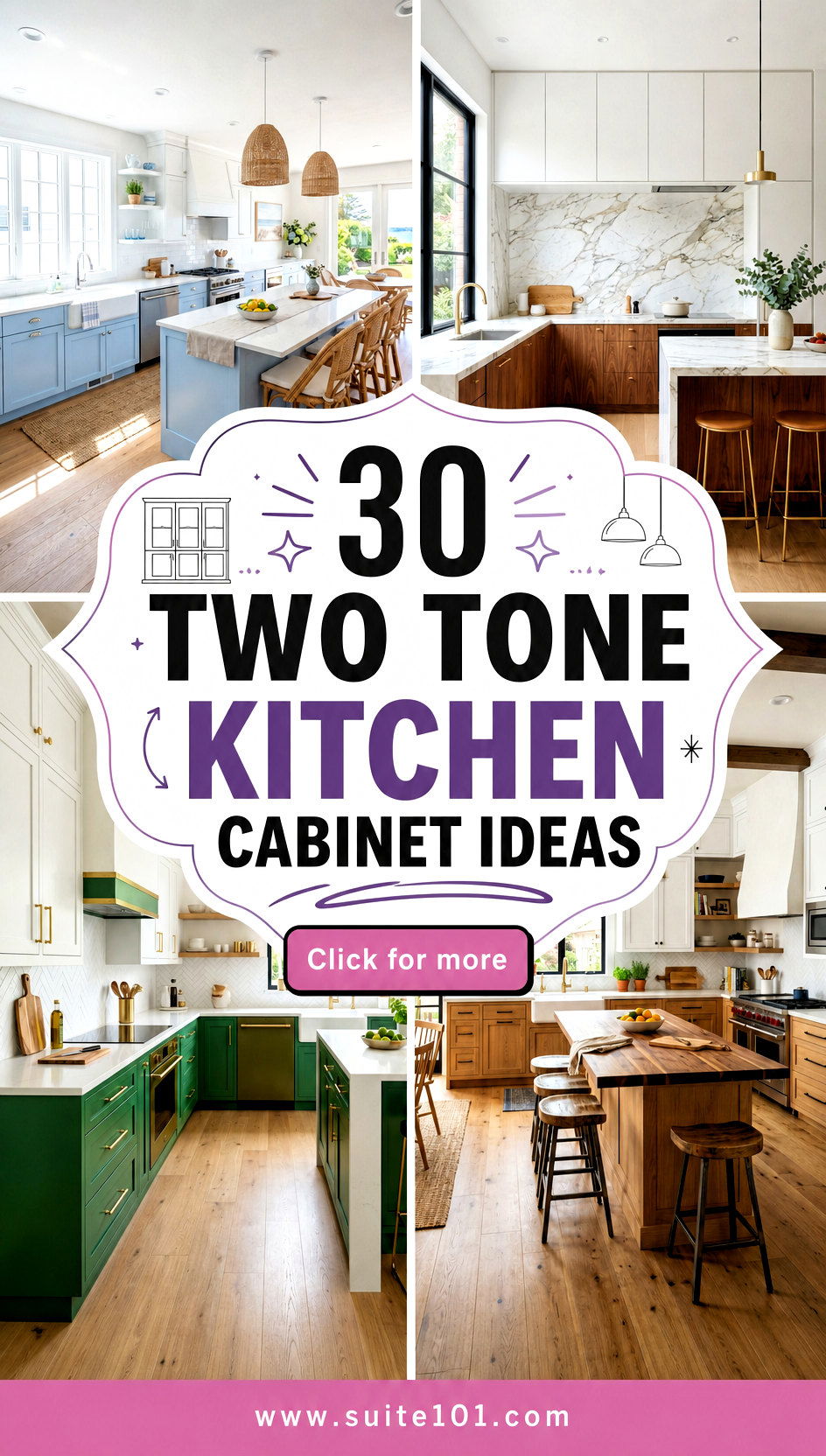30 Two Tone Kitchen Cabinet Ideas for High-End Contrast - 30 Two Tone Kitchen Cabinet Ideas for High-End Contrast