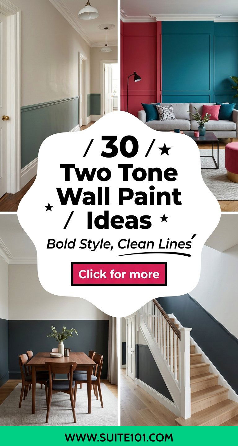 30 Two Tone Wall Paint Ideas for a Bold Stylish Look Today - 30 Two Tone Wall Paint Ideas for a Bold, Stylish Look Today