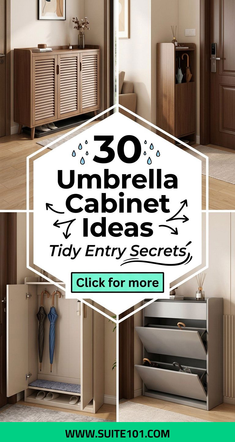 30 Umbrella Cabinet Ideas to Keep Your Entry Neat All Season - 30 Umbrella Cabinet Ideas to Keep Your Entry Neat All Season