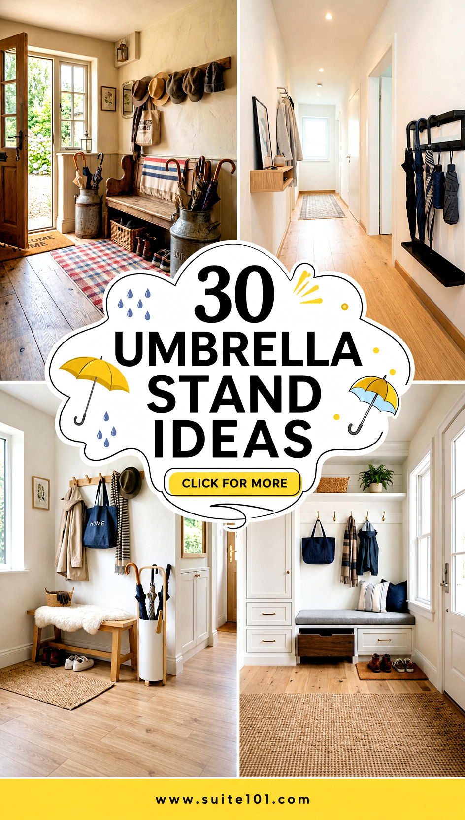 30 Umbrella Stand Ideas to Tidy Up Your Doorway Quickly - 30 Umbrella Stand Ideas to Tidy Up Your Doorway Quickly