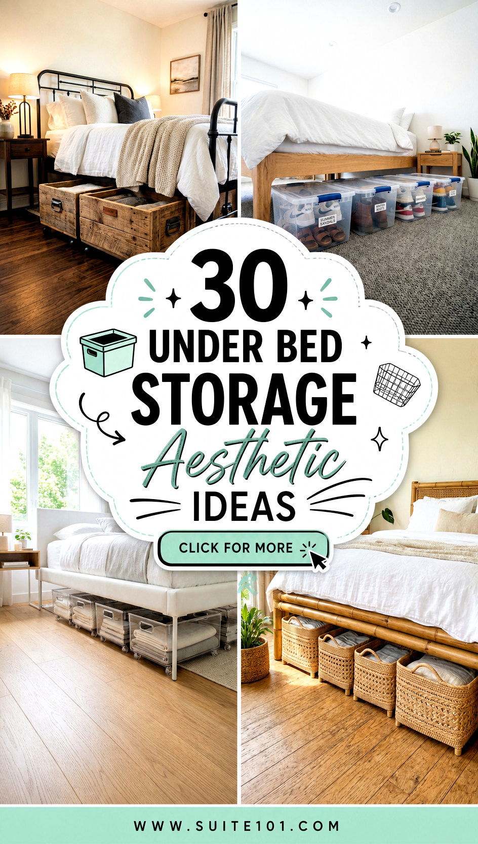 30 Under Bed Storage Aesthetic Ideas for a Cleaner Bedroom - 30 Under Bed Storage Aesthetic Ideas for a Cleaner Bedroom