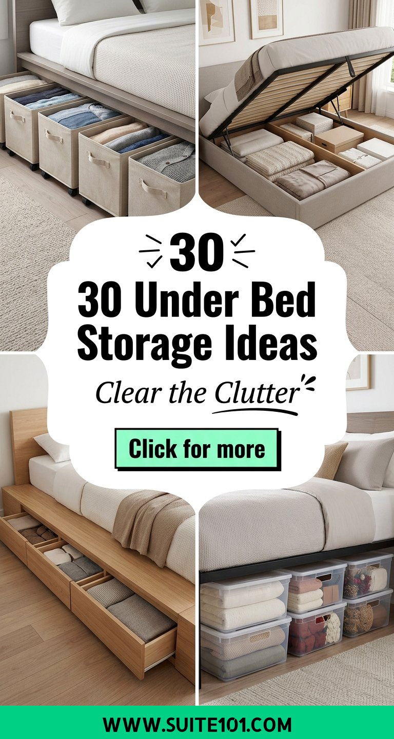 30 Under Bed Storage Ideas to Declutter Every Room Today - 30 Under Bed Storage Ideas to Declutter Every Room Today