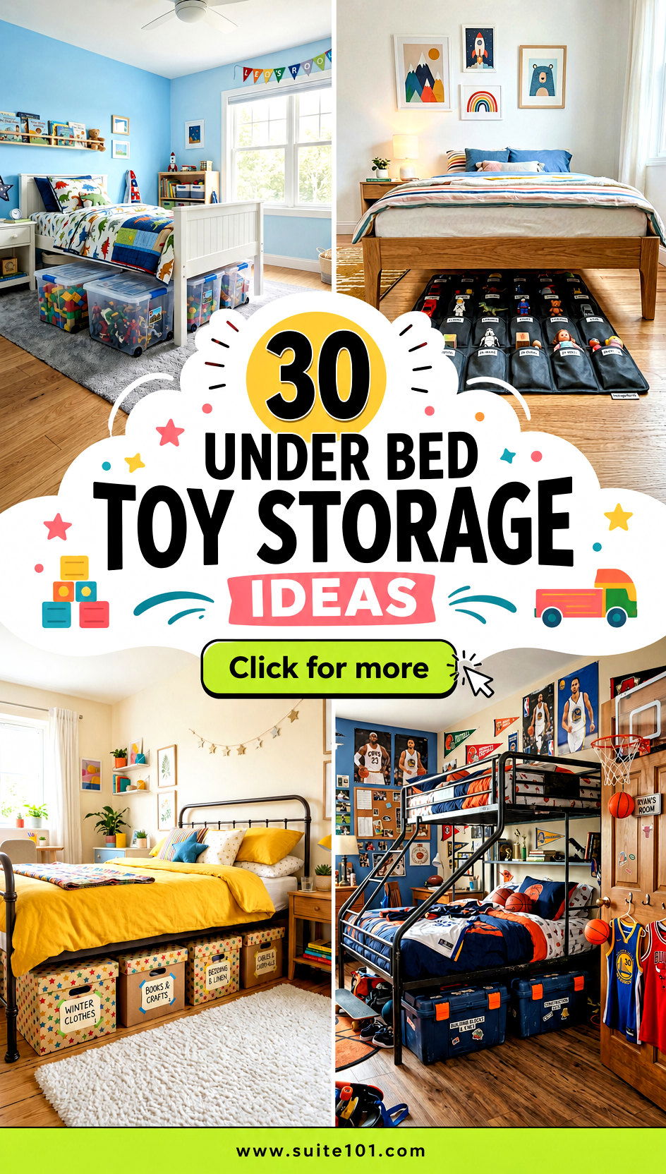 30 Under Bed Toy Storage Ideas to Tidy Up Fast and Keep Toys - 30 Under Bed Toy Storage Ideas to Tidy Up Fast and Keep Toys