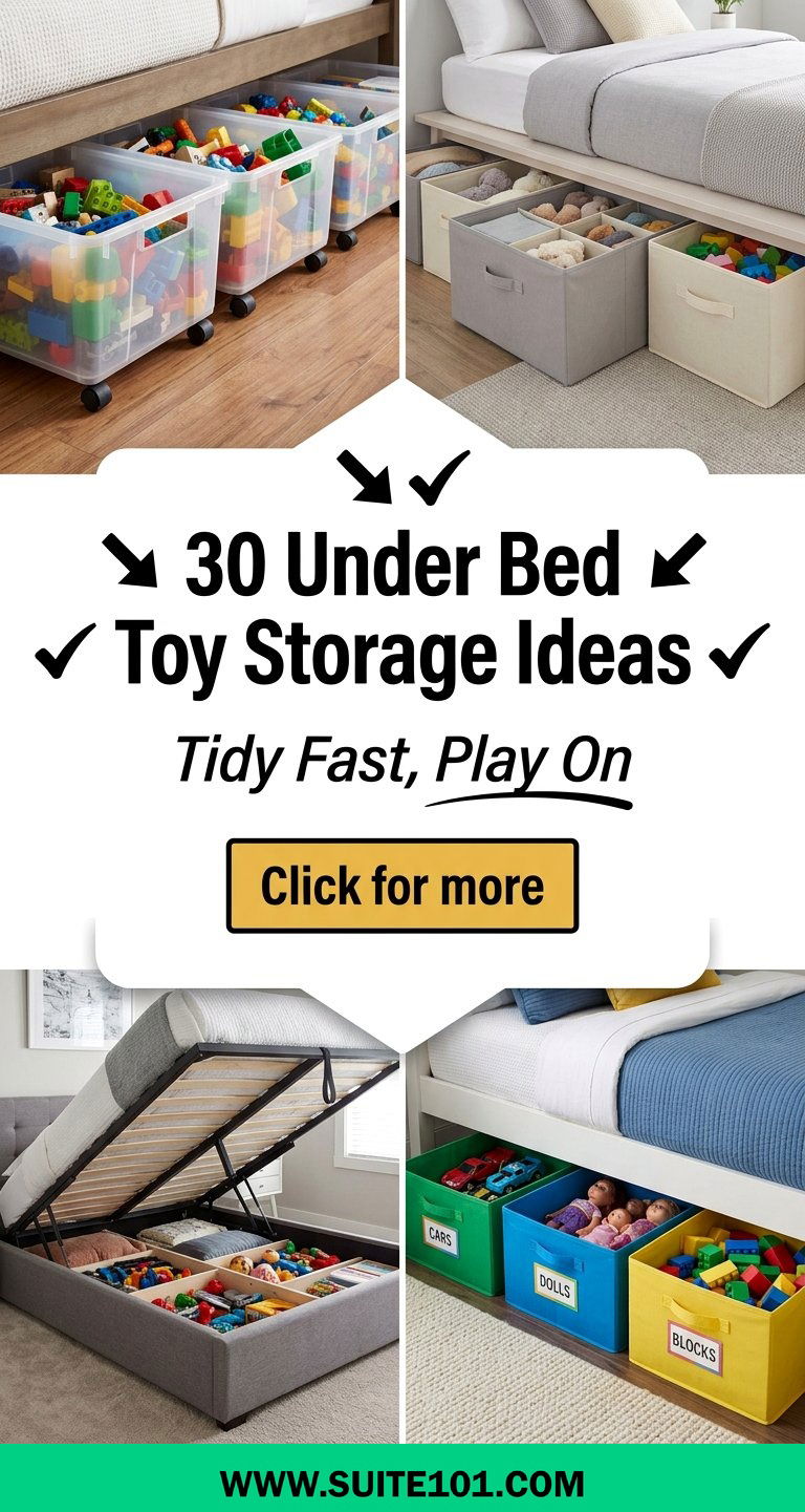 30 Under Bed Toy Storage Ideas to Tidy Up Fast and Keep Toys - 30 Under Bed Toy Storage Ideas to Tidy Up Fast and Keep Toys