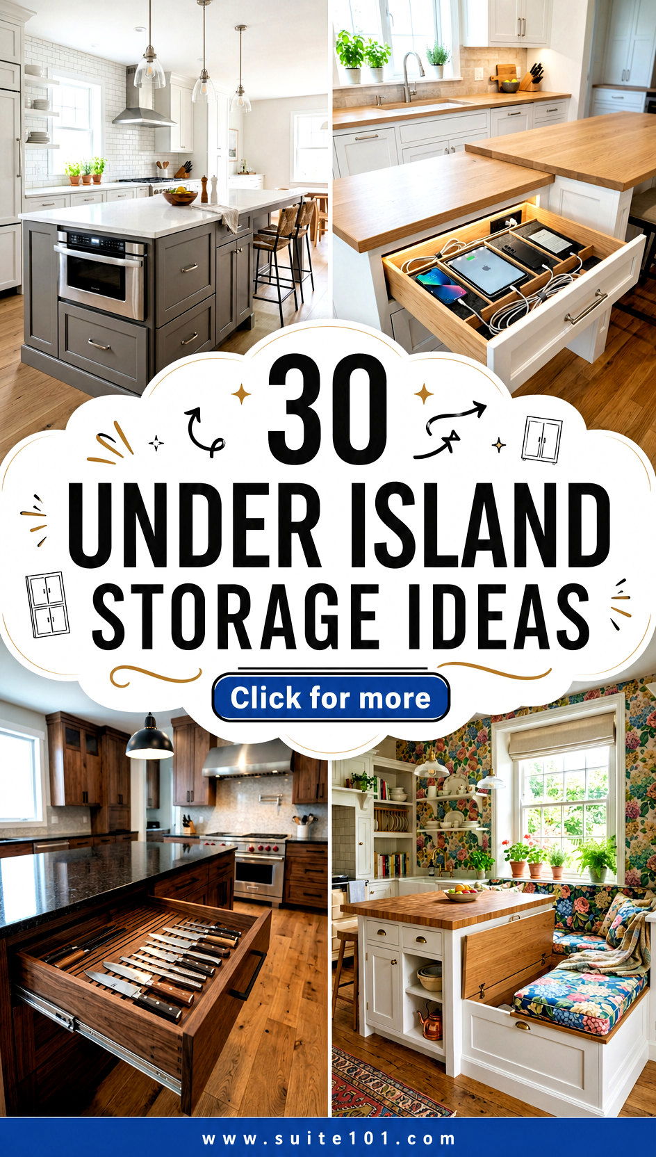 30 Under Island Storage Ideas to Maximize Kitchen Space - 30 Under Island Storage Ideas to Maximize Kitchen Space