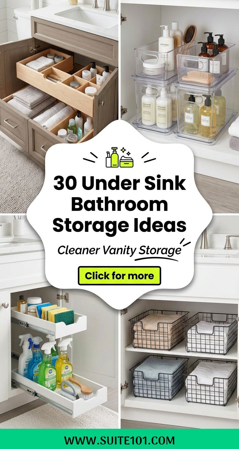 30 Under Sink Bathroom Storage Ideas for a Cleaner Vanity - 30 Under Sink Bathroom Storage Ideas for a Cleaner Vanity