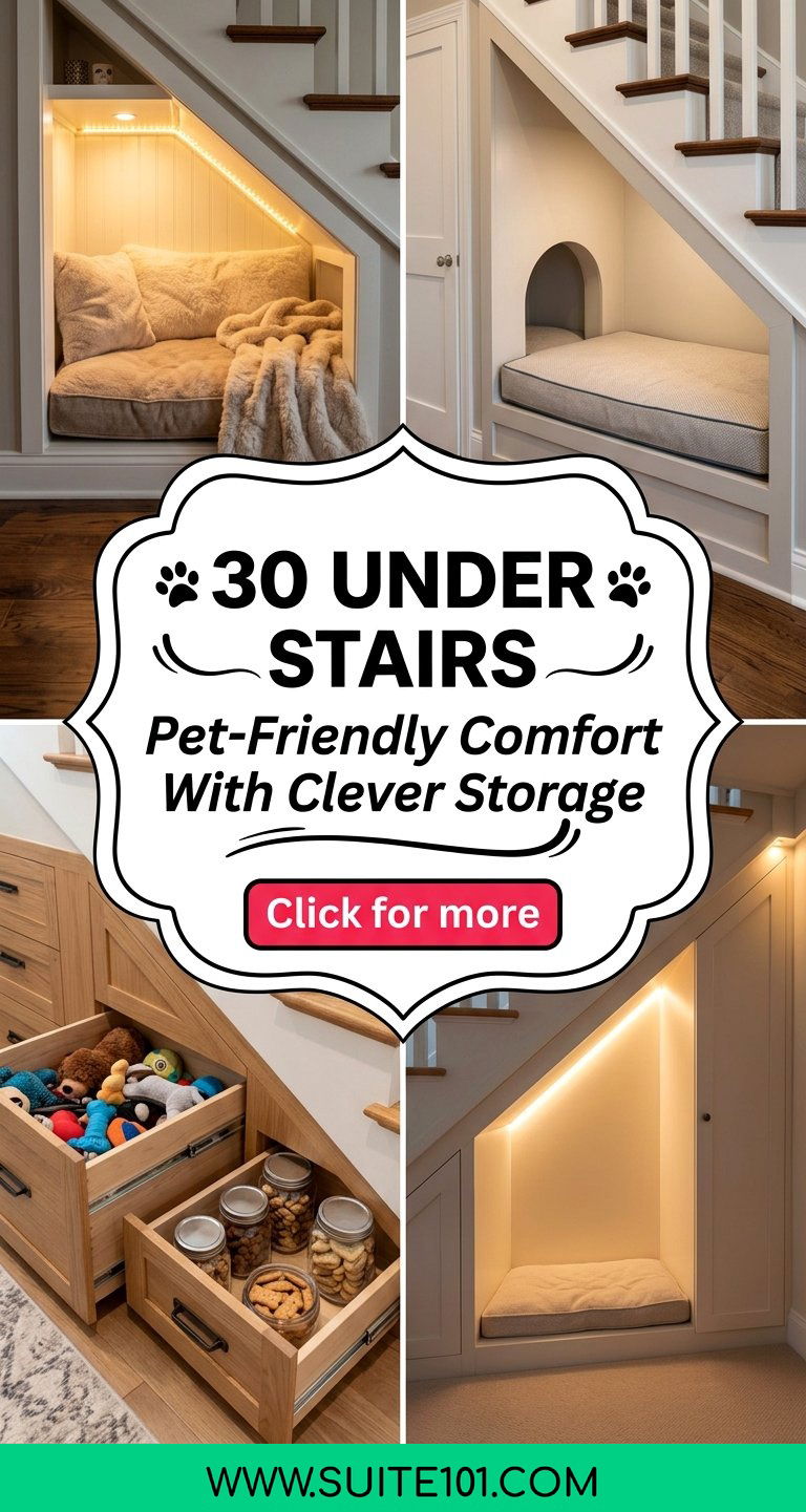 30 Under Stairs Dog Nook Ideas Pet-Friendly Comfort With Clever Storage - 30 Under Stairs Dog Nook Ideas: Pet-Friendly Comfort With Clever Storage