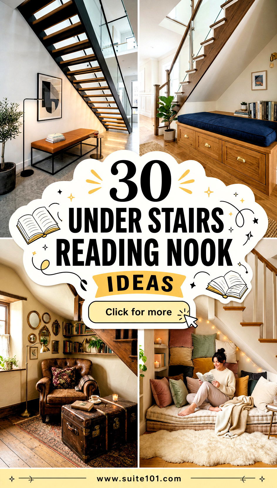 30 Under Stairs Reading Nook Ideas for Cozy Bookish Hideaways - 30 Under Stairs Reading Nook Ideas for Cozy Bookish Hideaways