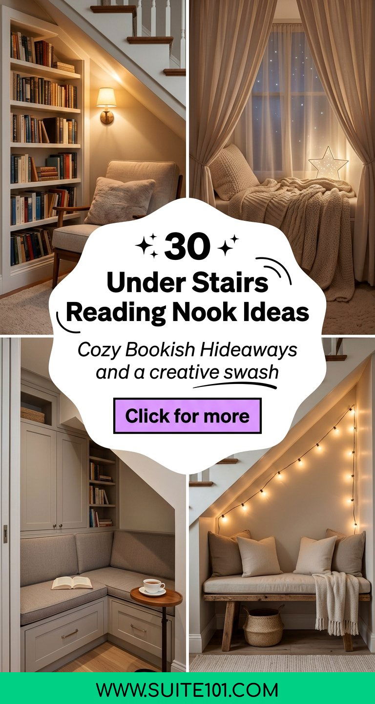 30 Under Stairs Reading Nook Ideas for Cozy Bookish Hideaways - 30 Under Stairs Reading Nook Ideas for Cozy Bookish Hideaways