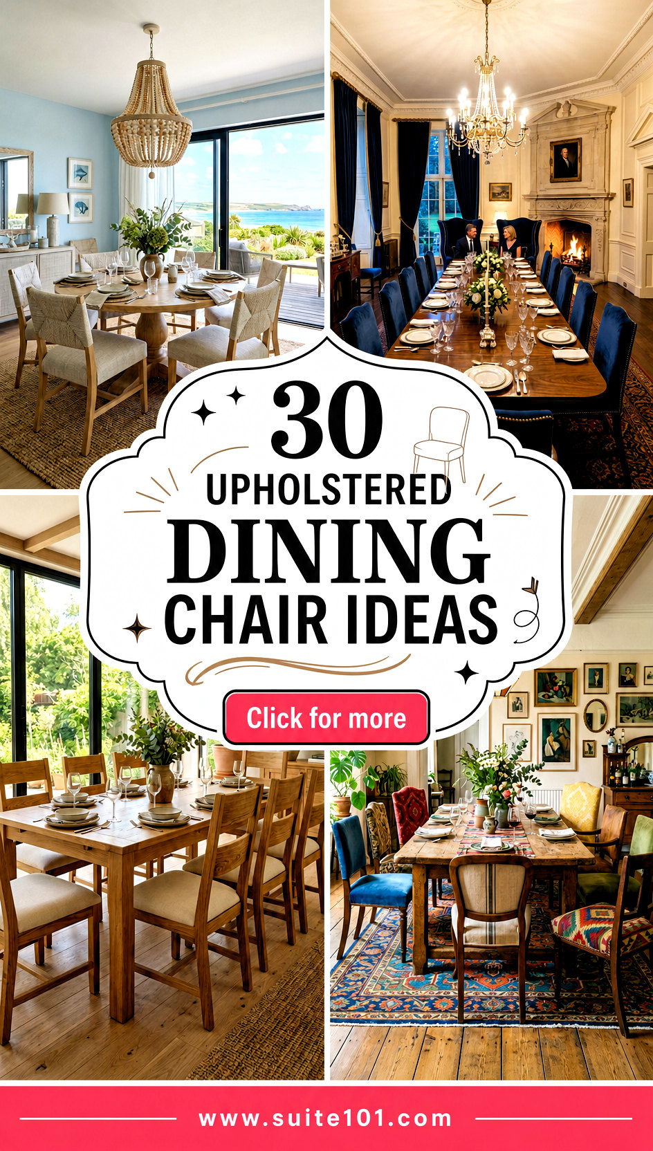 30 Upholstered Dining Chair Ideas for Comfort and Style - 30 Upholstered Dining Chair Ideas for Comfort and Style