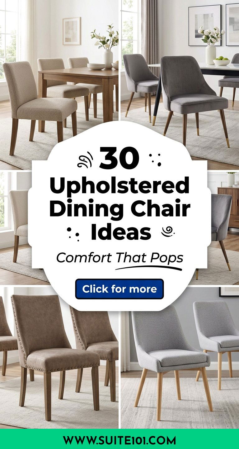 30 Upholstered Dining Chair Ideas for Comfort and Style - 30 Upholstered Dining Chair Ideas for Comfort and Style