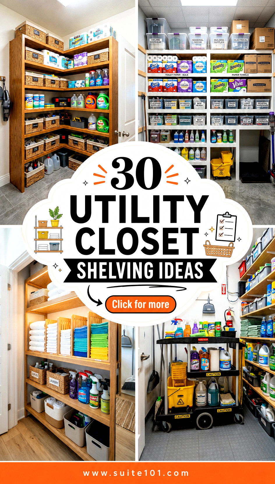 30 Utility Closet Shelving Ideas Organize More With Every Shelf - 30 Utility Closet Shelving Ideas: Organize More With Every Shelf