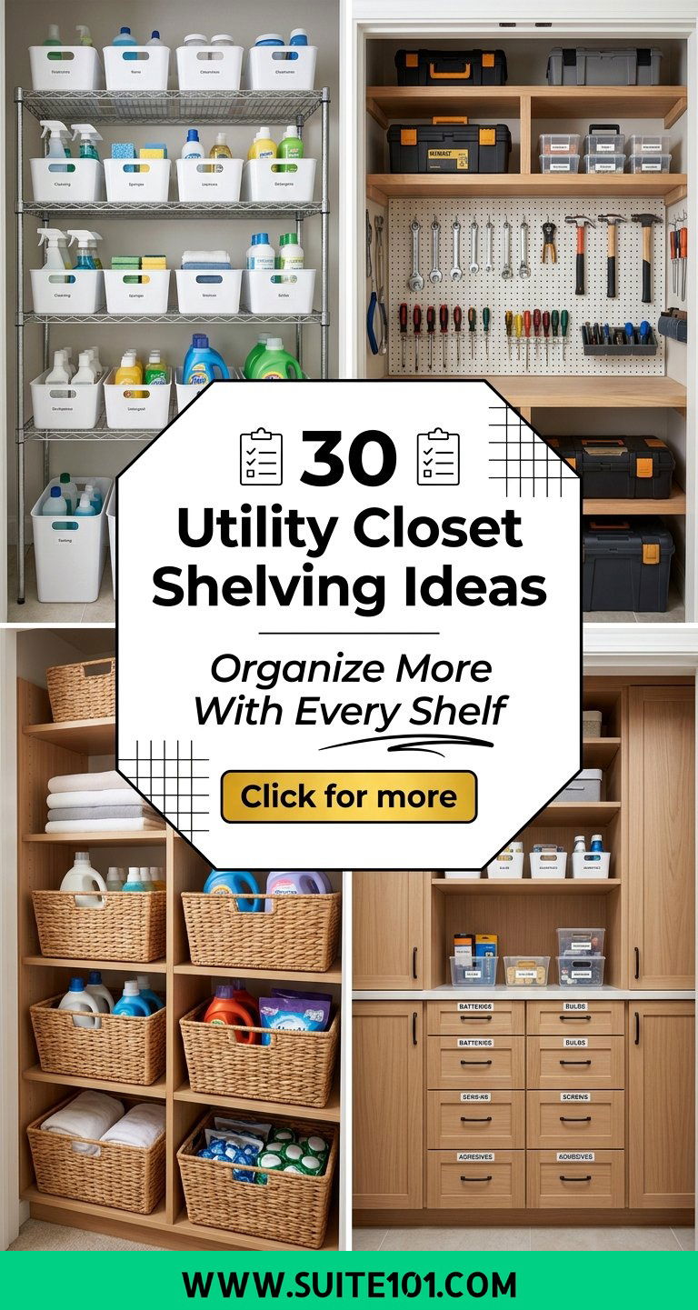 30 Utility Closet Shelving Ideas Organize More With Every Shelf - 30 Utility Closet Shelving Ideas: Organize More With Every Shelf