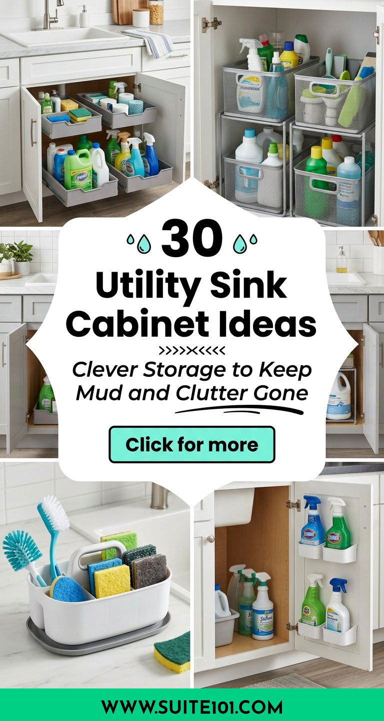 30 Utility Sink Cabinet Ideas Clever Storage to Keep Mud and Clutter Gone - 30 Utility Sink Cabinet Ideas: Clever Storage to Keep Mud and Clutter Gone